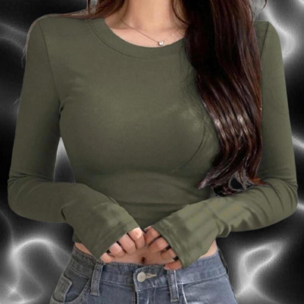 Brand New Olive Green Crop top